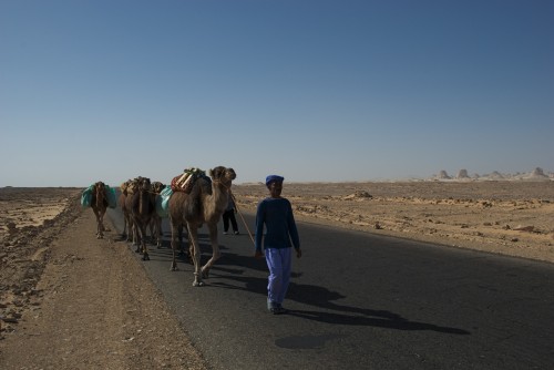 La route traversant le Black Desert, Egypte (2009)